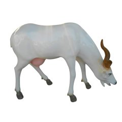 玻璃鋼山羊雕塑，仿真動(dòng)物雕塑