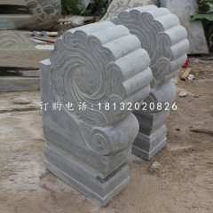 門墩石雕，青石仿古門墩