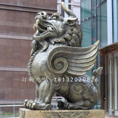 獨(dú)角獸銅雕，法院銅雕