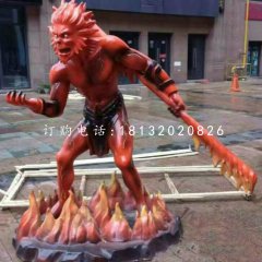 卡通齊天大圣，玻璃鋼雕塑