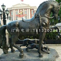 坐騎雕塑，青銅馬雕塑